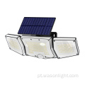 2023 Novo anoitecer para Dawn LED LUZES DE SEGURANÇA SOLAR DE Solar Luzes de Motivo Solar Luzes de Inundação do Sensor de Movimento com Remoto para Garagem externa